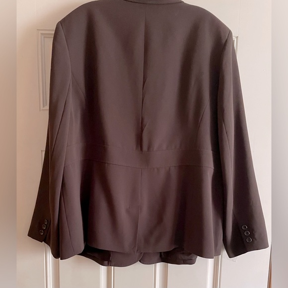 💜 Blazer by Style and Company Woman. Chocolate Brown. Size 22 - Picture 2 of 5
